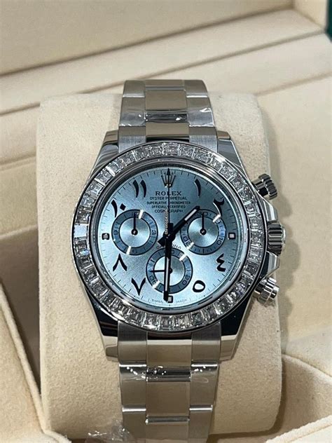 platinum rolex daytona retail price|rolex daytona platinum baguette diamond.